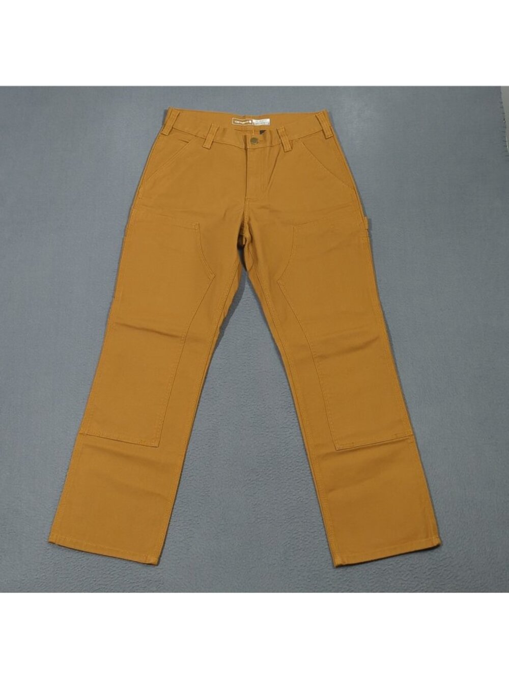 Carhartt Pants Men's 30x30 Brown Relaxed Rugged Flex Duck Double Front Utility